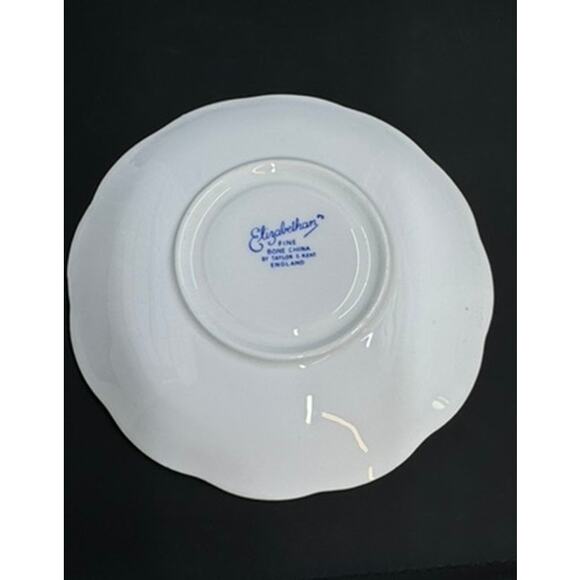 Elizabethan fine bone china, Taylor and Kent, England, Blue and white floral - Picture 5 of 14